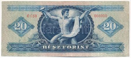 1957. 20Ft "C 039 066950" T:III kis rest. Adamo F11