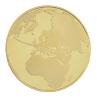 Lapis András (1942-) 1999. "Napfogyatkozás" kétoldalas, aranyozott emlékérem ismertetővel ...