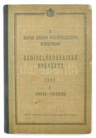 A Magyar Királyi Földmívelésügyi Minisztérium rádióelőadásainak sorozata. 1930. A sorozat, január-december. Bp., 1930, Pátria, (4)+332 p. Kiadói félvászon-kötés, kissé sérült borítóval, helyenként kissé foltos lapokkal. Az előzéklapon Jutalomkönyv. A M. Kir. Földmívelésügyi Miniszter ajándéka bélyegzővel, igazgatói aláírással.