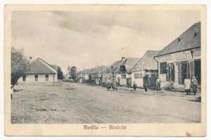 Bodola, Budila (Háromszék); Fő utca, Szántó üzlete / main street, shop (EK)