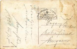 1938 Hamburg, Der Jungfernstieg + "1938 Austausch-Lager d. NS. Lehrerbundes vom Fels zum Meer&q...