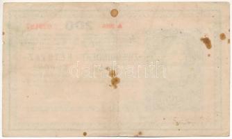 1918. 200K "A 2016" sima hátlappal T:F fo. Adamo K31/4