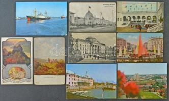 Kb. 80 db főleg RÉGI nyugat-európai város képeslap vegyes minőségben / Cca. 80 mostly pre-1945 European town-view postcards in mixed quality