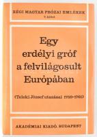 Egy erdélyi gróf a felvilágosult Európában. (Teleki Józef utazásai 1759-1761.) Sajtó alá rendezte, a bevezető tanulmányt írta, és a mutatót a magyarázó jegyzetekkel írta: Tolnai Gábor. Régi magyar prózai emlékek 7 köt. Bp., 1987., Akadémiai. Fekete-fehér fotókkal illusztrált. Kiadói egészvászon-kötésben, kiadói papír védőborítóval.