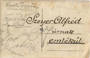 1932 Kőszeg, humoros diák montázs. Studentika photo s: Somló (EK)