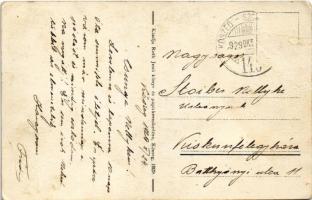 1929 Kőszeg, Gyöngyös részlet a Kálváriával (Rb)