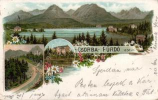 1899 Csorba fürdő litho (Ek)
