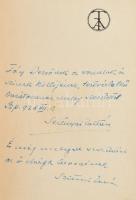 Szitnyai Zoltán: Bolondok tornya. Békéscsaba, Tevan. DEDIKÁLT! Kiadói papírkötés, sérülésekkel, kopo...