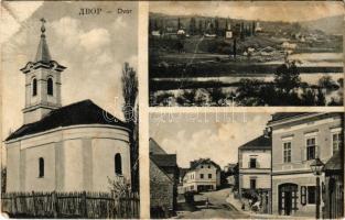 Dvor, Templom, Fő utca, látkép / church, main street, general view (fa)