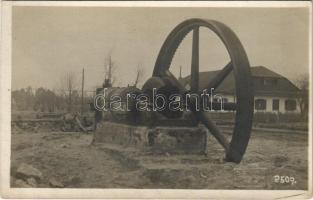 1916 Osziekany (?), ez maradt a gyárból Volgyniában / WWI K.u.k. military, destroyed factory in Ozeryany (?). F.J. Marik Smichov photo (fl)