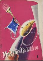 1949 A MAgyar Reklám c. folyóirat 1. száma sok színes reklámmal