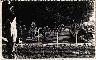 1939 Lippa, Lipova; Parcul / park / park