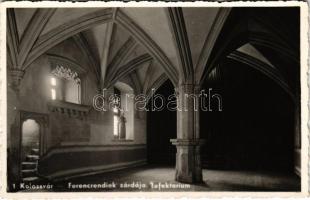 Kolozsvár, Cluj; Ferenc-rendiek zárdája, Refektorium / Franciscan monastery, interior