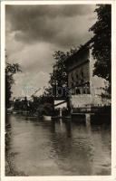 1940 Szamosújvár, Gherla; Szamos-parti részlet / Somes riverside (EK)