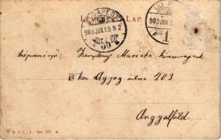 1903 Hortobágy, csikós, magyar folklór (Rb)