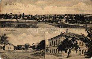 Krenovice, Horní nádrází, Skola / general view, railway station, school (EM)