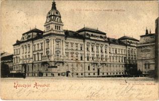 1899 (Vorläufer) Arad, Arad-Csanádi Egyesült Vasutak palotája. Bloch H. kiadása / railway companys palace (fl)