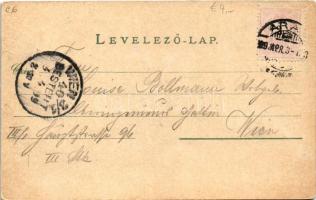 1899 (Vorläufer) Arad, Arad-Csanádi Egyesült Vasutak palotája. Bloch H. kiadása / railway company�...