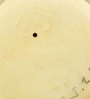 Hummel Goebel figura, kisfiú szélben, kézzel festett fajansz, jelzett, hibátlan, m: 14 cm