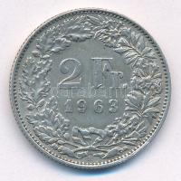 Svájc 1963. 2Fr Ag T:XF Switzerland 1963. 2 Francs Ag C:XF Krause KM#21