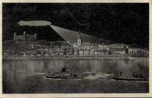 Pozsony, with airship