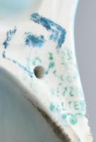 Hollóházi porcelán pingvin, kézzel festett, jelzett, hibátlan m: 17 cm