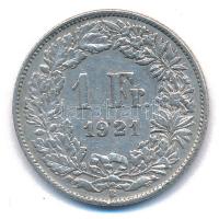Svájc 1921B 1Fr Ag T:VF Switzerland 1921B 1 Franc Ag C:VF Krause KM#24
