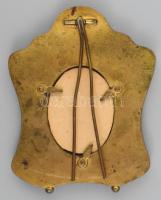 Antik Murano mikromozaikos képkeret, 1900 körül, pár mozaik hiány, fotó méret: 4,5x3, teljes méret, ...