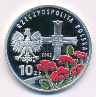 Lengyelország 2002MW 10Zl Ag "Wladyslaw Anders generális" részben festett T:PP
Poland 200...