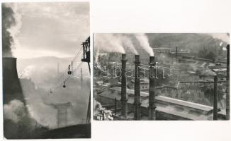 Resica, Resita; - 10 db modern fekete-fehér képeslap 1960-as évekből / 10 modern black and white pos...