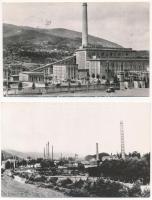 2 db modern román képeslap gyárakkal: Paroseny (Zsilymacesdparoseny) és Nándorhegy / 2 modern Romanian postcards with factories from 1966: Paroseni, Otelul Rosu