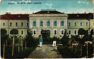 1922 Ungvár, Uzshorod, Uzhhorod, Uzhorod; Cs. és kir. tiszti pavilon / K.u.k. military pavilion (fa)