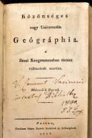 [Cannabich, Johann Günther Friedrich (1777-1859)] Cannabich, I. G. F. : Közönséges vagy Universalis ...