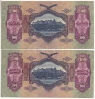 1930. 100P (2x) közeli sorszám T:XF,VF Adamo P17