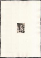 Müller Árpád (1961-2006): Orvos, 1983. Rézmetszet, merített papír, jelzett, művészpéldány AE V/XV. s...