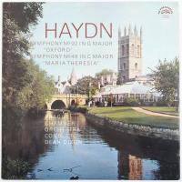 Haydn, Prague Chamber Orchestra, Dean Dixon - Symphony No. 92 In G Major Oxford - Symphony No. 48 In C Major Maria Theresia Vinyl, LP, Album. Supraphon. Csehszlovákia. jó állapotban