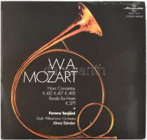 W. A. Mozart - Ferenc Tarjáni, Győr Philharmonic Orchestra, János Sándor - Horn Concertos K.412 K.417 K.495 / Rondo For Horn K.371. Vinyl, LP. Hungaroton. Magyarország. jó állapotban