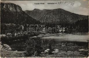 1911 Tusnád-fürdő, Baile Tusnad; Csónakázó tó. Brunner Lajos kiadása / lake (EB)