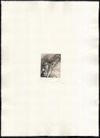 Müller Árpád (1961-2006): Asztronómus. Rézmetszet, merített papír, jelzett, 71/100 számozással. 7×6 ...