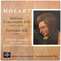 Mozart, Hungarian Chamber Orchestra, Hungarian Wind Ensemble - Sinfonia Concertante In Esz-dur K.297b (Anh.9) / Serenade In Esz-dur, K.375. Vinyl, LP. Qualiton. Magyarország, 1966. jó állapotban