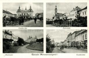 Máramarossziget, Erzsébet főtér, park / square, park