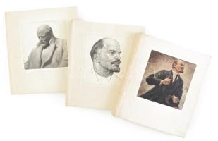 Lenin. 100 Masterpieces of Soviet Artists. Paintings - Drawings - Sculpture. (3 kötet). Leningrad, 1...