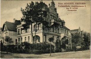 Swinoujscie, Swinemünde; Haus Auguste Viktoria. Augustastrasse 8. Bes. B. Lutze