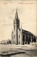 1910 Süttör (Fertőd), Templom és Mária intézet (EK)