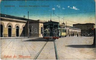 Messina, Stazione Ferroviaria Centrale / railway station, tram (EK)