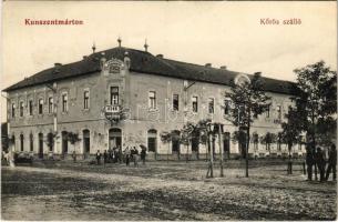 1914 Kunszentmárton, Kőrös szálló. Wolf Dezső kiadása