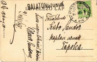 1916 Balatongyörök, Glázer villa. Glazer Sándorné levele a hátoldalon + "BALATONSZENTGYÖRGY-UKK...