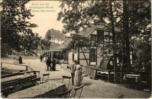 1907 Buckow, Gruss aus der Pritzhagener Mühle bei Buckow / watermill, inn (EK)