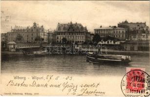 1903 Vyborg, Wiborg, Viborg, Viipuri; bridge, steamship. Conrad Oldenburg. TCV card (EK)