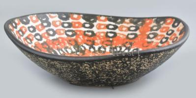 Jelzés nélkül: Retró kerámia tál. Hibátlan, d: 28 cm